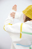 Unisex Jacket Autumn Ribbon Stitching Jacket Women's Clothing