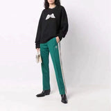Palm Angle Sweatshirt Palm Angels Embroidered Crew Neck Long-Sleeved Sweater for Men and Women