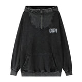 Men Hoodie Sweater Men's Autumn and Winter Washed and Worn Loose