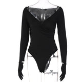 Women Jumpsuit Summer Long-Sleeve Jumpsuit Slim Bottoming