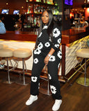 Women Co-Ord Set Women's Clothing Autumn and Winter Printing Sweatshirt Sports