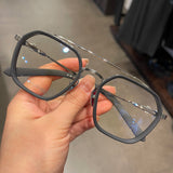 CHH Chrome Hearts Glasses Pure Titanium Large Frame Toad Mirror Myopia Glasses Frame
