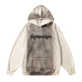 Men Hoodie Distressed Printed Hoodie Men's Loose Long Sleeve Spring and Autumn