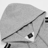 Men Hoodie Loose Sports Hooded Cardigan Sweater Men's Striped Stitching Casual