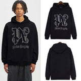 Palm Angle Hoodie Palm Angels Letter Embroidered Logo Hooded Hoodie Coat