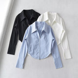 Women T-Shirt Shirt Women Spring Polo Collar Short Top Shirt