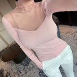 Women Long Sleeve Shirt Autumn Slim Fit