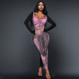 Woman Dresses Women's Spring Printed Long Sleeve