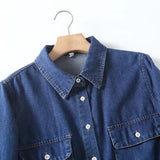 Women T-shirt Fashion Women's Wear Denim Shirt Women Autumn and Winter Loose