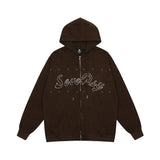 Men Hoodie Hooded Jacket Men's Loose Sweater Long Sleeve Autumn