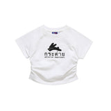 Women T-shirt Printed Waist-Controlled Short T-shirt Women's Summer Short Sleeve Navel