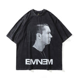 Men T Shirt Portrait Printing Short-Sleeved T-shirt Men's Summer