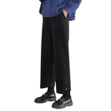 Palazzo Pants Autumn and Winter Brown Woolen Casual Wide-Leg Pants for Women