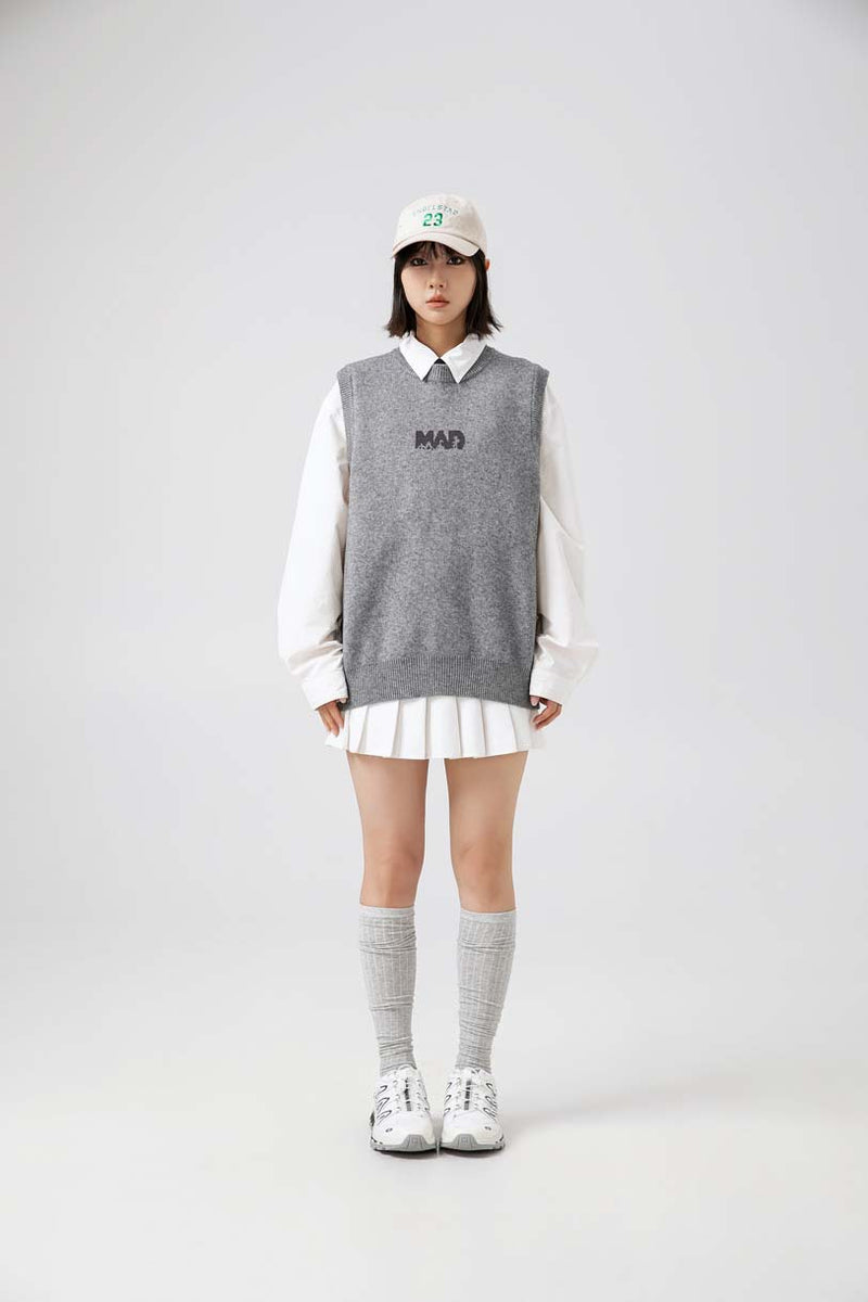 Unisex Sweater Autumn Small Letter Vest Sweater