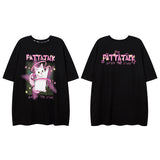 Men T Shirt Printed Short-Sleeved T-shirt for Men and Women Loose Hip Hop Couple