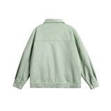Unisex Jacket Autumn Plain Pocket Casual Coat