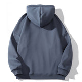 Men Fleece Lined Hoodie Hooded Sweater Men's Winter Clothes Loose Thick Warm Pullover