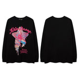 Men Long Sleeve Shirt Printed Couple Long Sleeve Vibe Idle Style Bottoming T-shirt Men