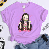 Kamado Nezuko Graphic T Shirt Women's Fashion Anime