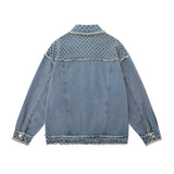 Men Denim Jacket Men's Loose All-Match Wash Denim Clothes Jacket