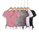 Women T-Shirt Workout Clothes Spring and Summer Sports Tight T-shirt for Women