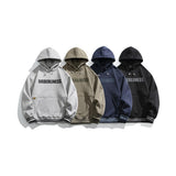 Unisex Hoodie Winter Retro University Style Loose Men and Women Couple Style