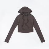 Women T-Shirt Autumn Pullover Hooded Slim Fit T-shirt