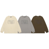 Men Long Sleeve Shirt out Door Mechanical Style Long Sleeve T-shirt Men's and Women's Retro Easy Matching Top Autumn