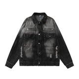 Men Denim Jacket Washed Do the Old Cowboy Coat Men's Jacket