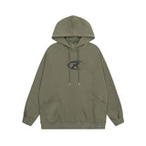 Men Hoodie Hoodie Men's Letter Loose Lapel Pullover Hoodie