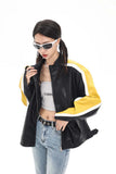 Unisex Jacket Fall Color-Blocking Zip Jacket Women's