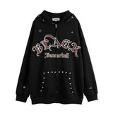 Men Hoodie Printed Hoodie Men's Spring and Autumn Baggy Coat