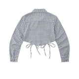 Women Long Sleeve Shirt Women's Autumn Leisure Contrast Color Lapels Shirt
