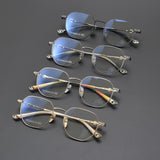 CHH Chrome Hearts Glasses Ultra Light Pure Titanium Small Frame Vintage Glasses Frame
