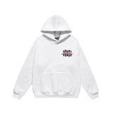 Men Fleece Lined Hoodie Hooded Sweater Loose Men's Clothing Ins Letter Embroidered Printed Pullover