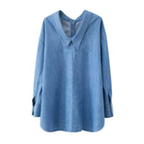 Women's T-Shirt Spring Versatile Casual Loose Denim Shirt