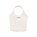 Women Vest Cotton Knitted Halterneck Vest Women's Summer Camisole