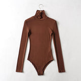 Women T-Shirt Long Sleeve Jumpsuit Solid Color T-shirt
