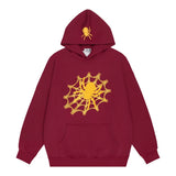 Men Hoodie Printed Pullover Sweatshirt Relaxed-Fit Hoodie Top Spring and Autumn Men