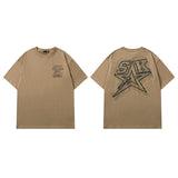 Men T Shirt Couple Half Sleeve T-shirt Hip Hop Casual Short Sleeve T-shirt for Men and Women