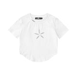 Women T-shirt Short T-shirt Women's Summer Casual round Neck