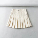 Women Skirt Preppy Style Spring High Waist Skirt Trendy Sports
