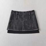 Women Skirt Women's Retro High Waist Slim-Fit Skirt