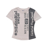 Women T-shirt Printed Short-Sleeved T-shirt Summer O-neck Short
