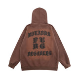 Men Hoodie Gothic Letter Printed Hoodie Men's Casual