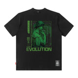 Men's T Shirt Printed Short-Sleeved T-shirt Men's and Women's High Street Hip Hop Retro