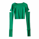 Women's T-Shirt Spring and Autumn Sports Top Short Women's T-shirt
