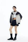 Unisex Jacket Autumn Stitching Stand Collar Coat Women's Clothing