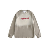 Unisex Hoodie Personality Raglan Sleeve round Neck Sweater Men's and Women's Tops