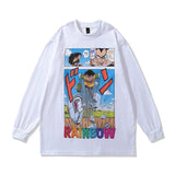 Men Long Sleeve Shirt Spring and Autumn Design Print Long Sleeve T-shirt for Men and Women